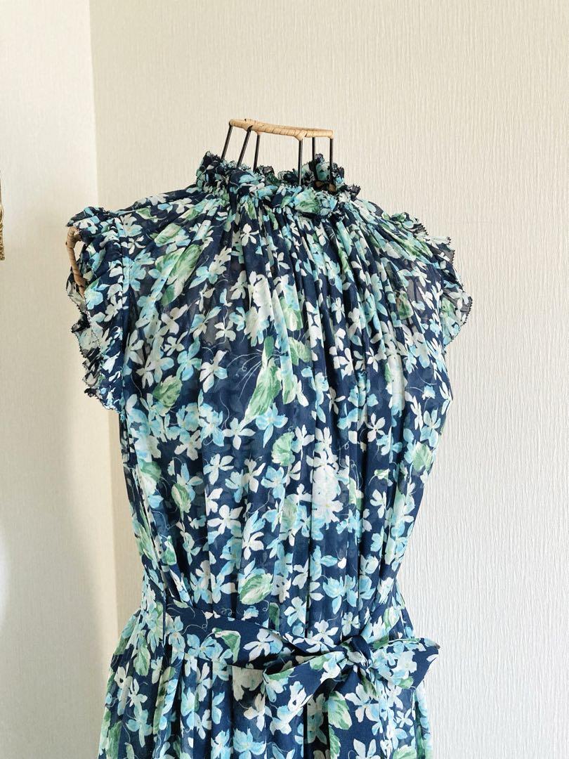 正規品★極美品★ZIMMERMANN★マキシ丈ワンピース/シフォン/スリップ付