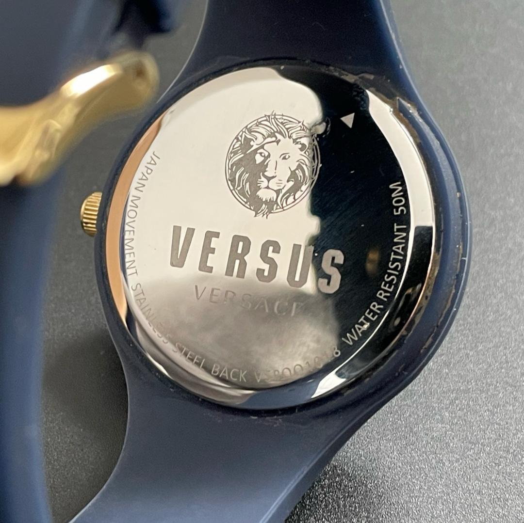 2022正規激安 豪華 VERSUS ネイビー ヴェルサス ヴェルサーチ ユニセックス腕時計 7Efwh-m42871595117 国産最安値