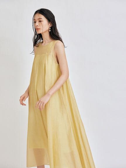 完売品 FRAY I.D（フレイ アイディー）シルクコットンフレアーワンピ