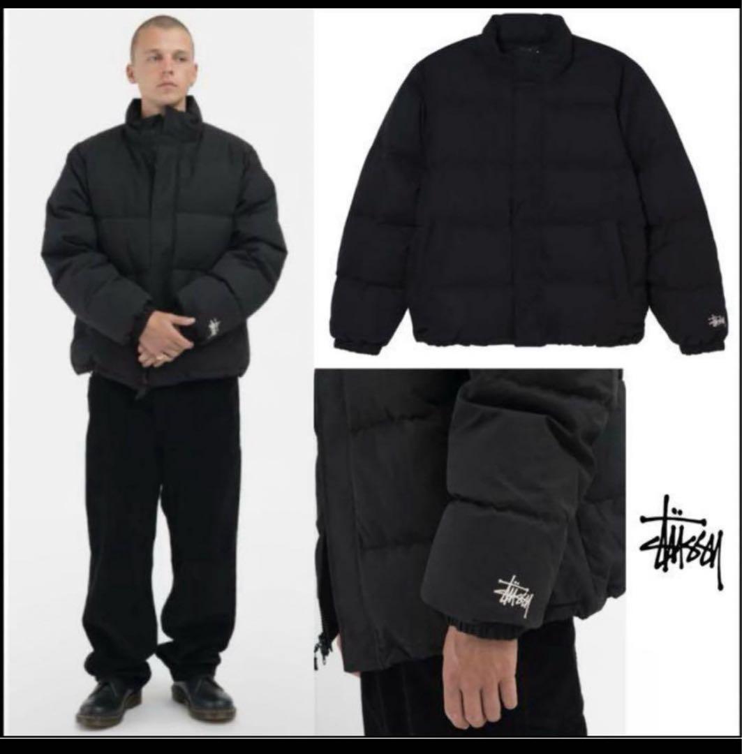 Stussy RIPSTOP DOWN PUFFER JACKET ブラック