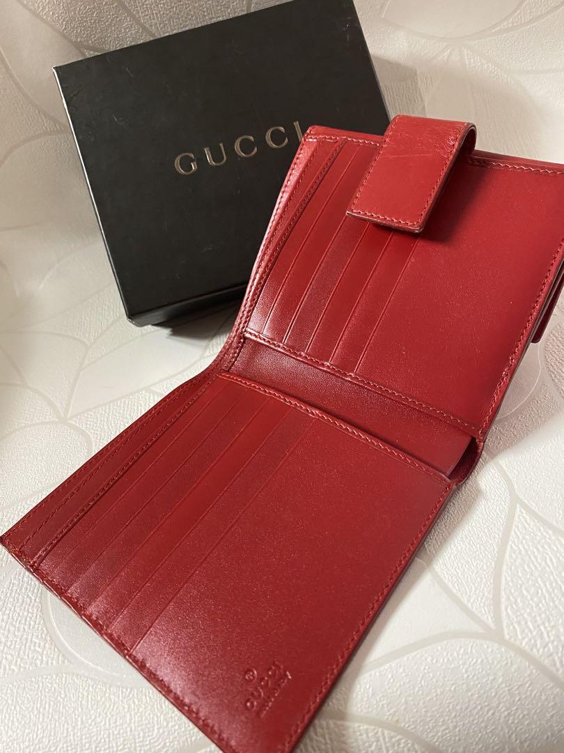 GUCCI レザー 三つ折り財布 レッド Amazon | [グッチ] GUCCI 折財布 レディース 三つ折り 財布