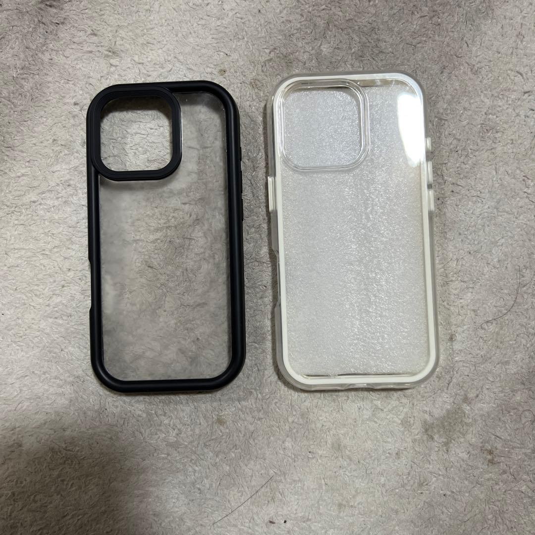 iPhone用クリア・ブラックハードケース