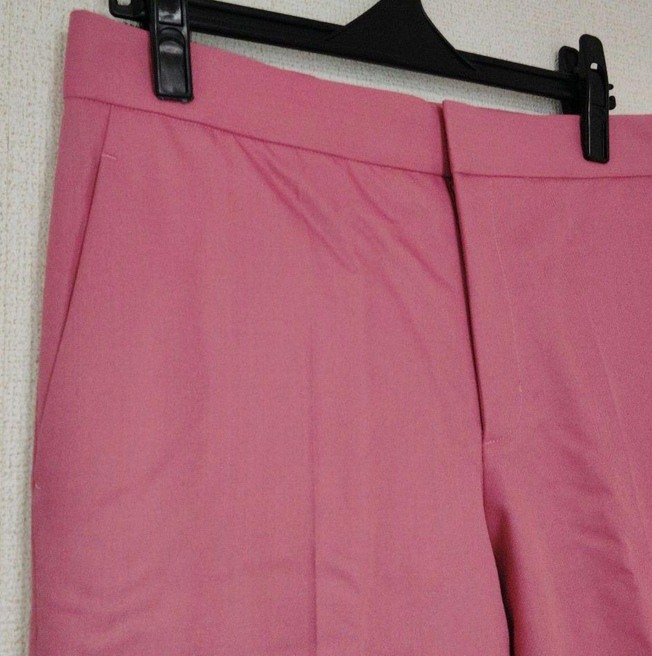 セール商品が満載 新品タグ付】ebure センタープレス 38 テーパードパンツ パンツ