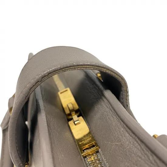 【良品】サンローラン ベイビーカバス レザー ハンドバッグ