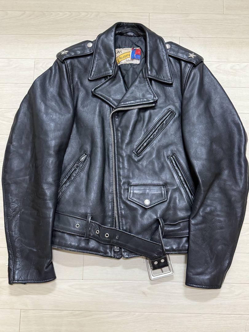 Schott ワンスター 牛タグ ライダースジャケット 34 - メルカリ
