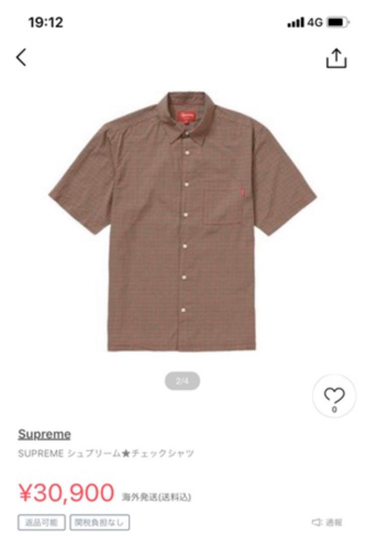 【本物新品保証】 半袖シャツ supreme M トップス