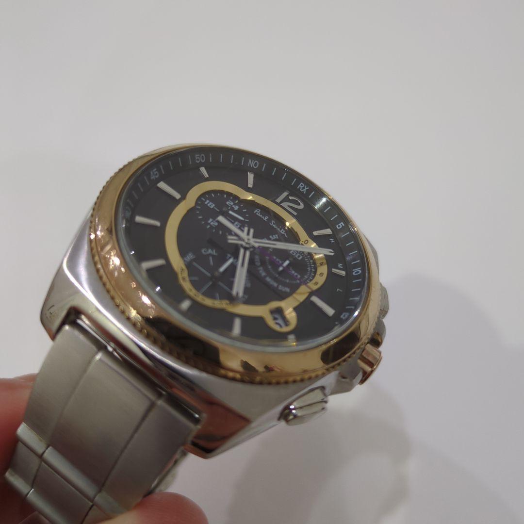 Paul Smith 電波ソーラー　クロノグラフ 時計 金属ベルト