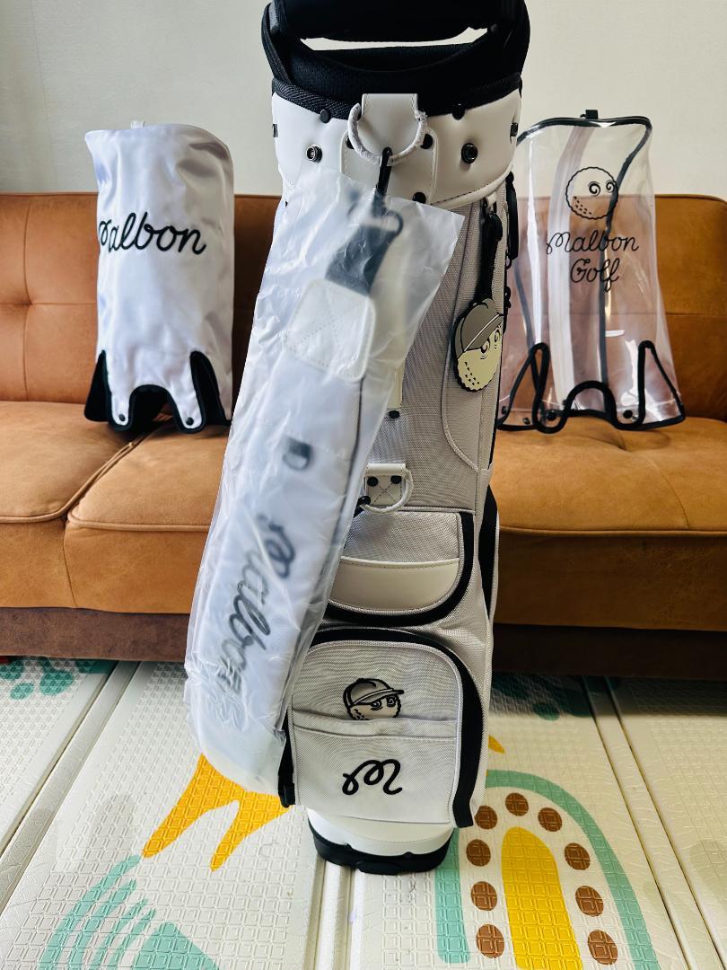 マルボンゴルフ キャディバッグ malbon golf セルフスタンド白色