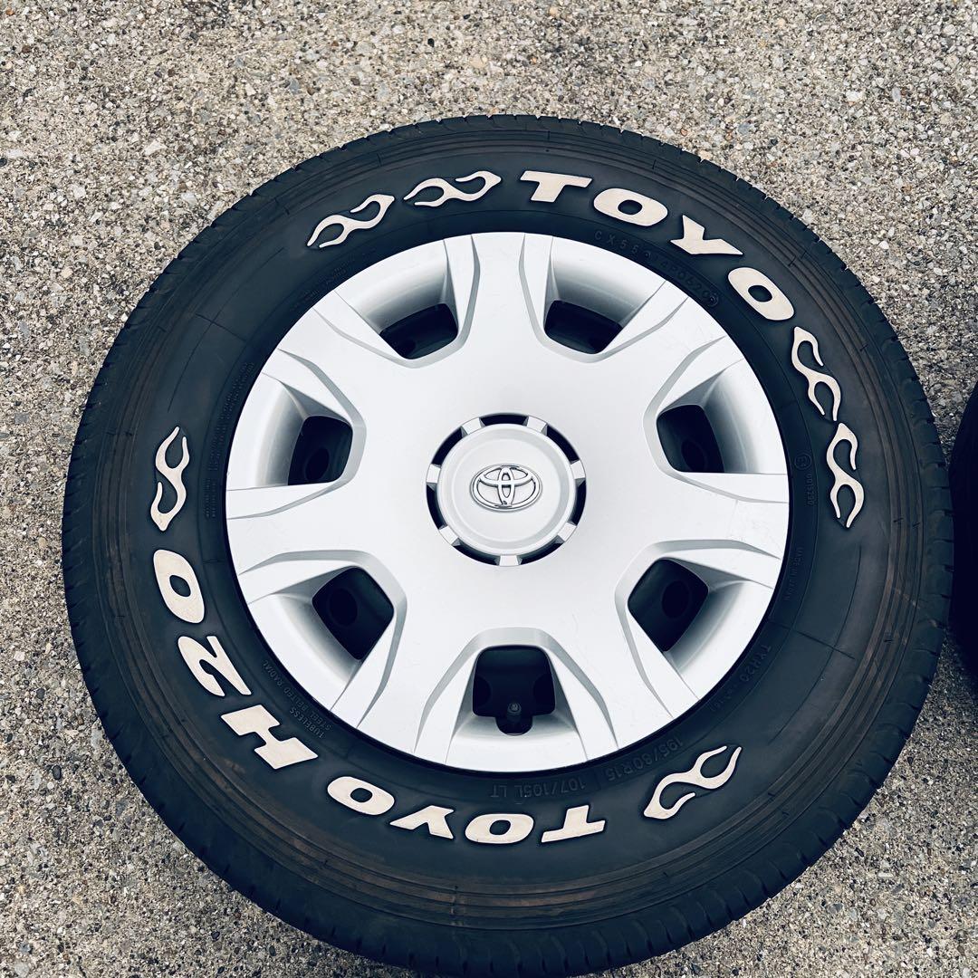 ★7-8分山★ ハイエース 純正ホイール & TOYO H20 4本セット