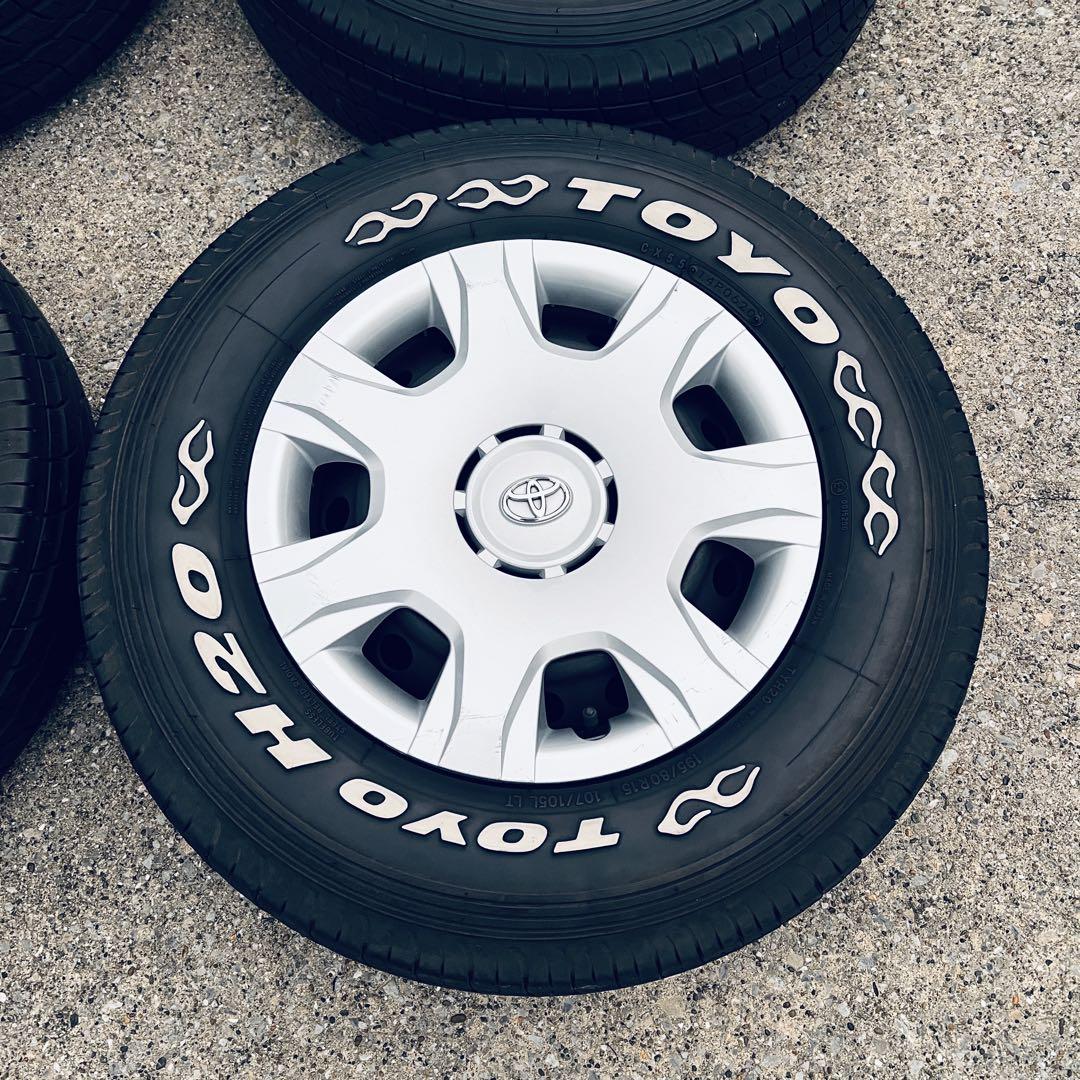 ★7-8分山★ ハイエース 純正ホイール & TOYO H20 4本セット
