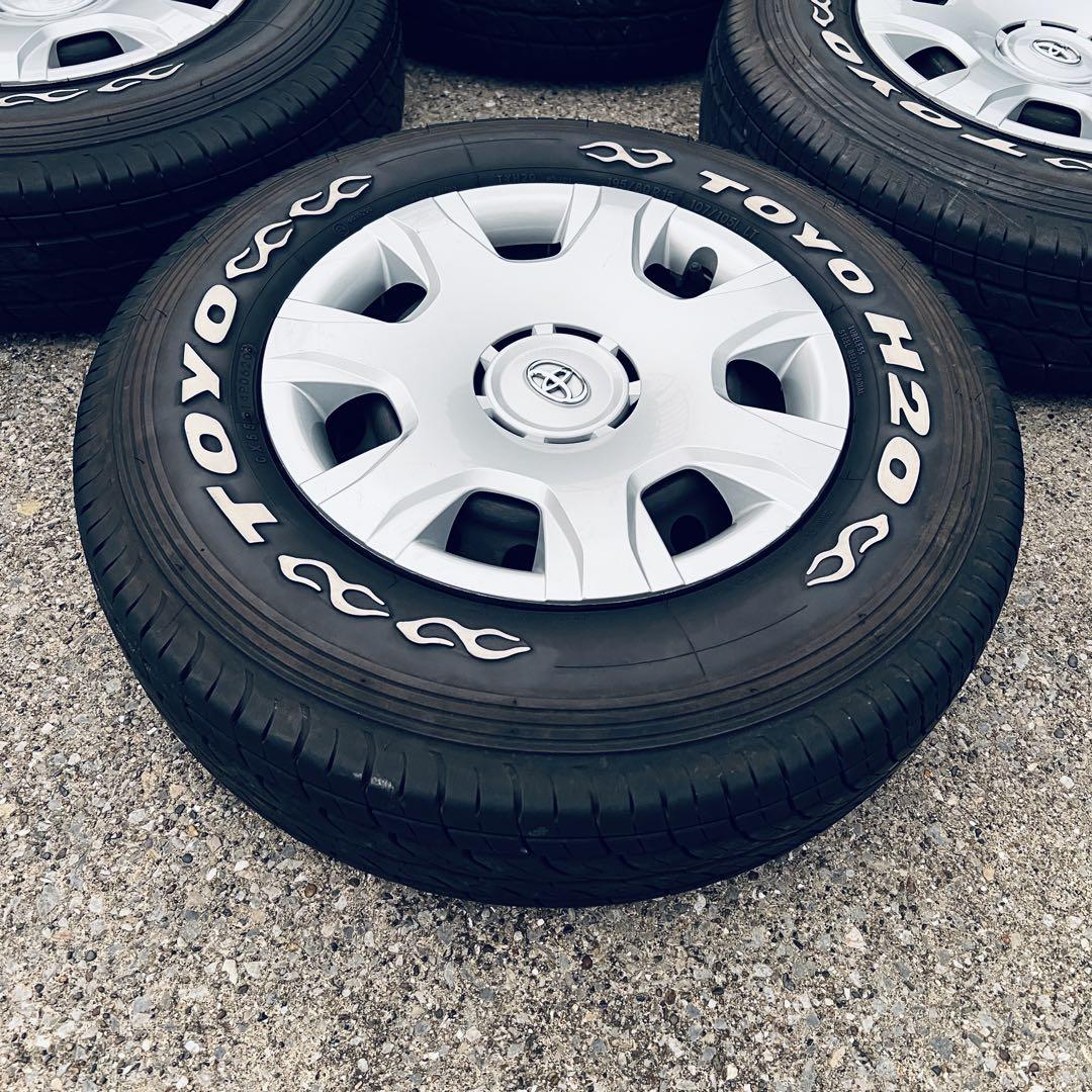 ★7-8分山★ ハイエース 純正ホイール & TOYO H20 4本セット