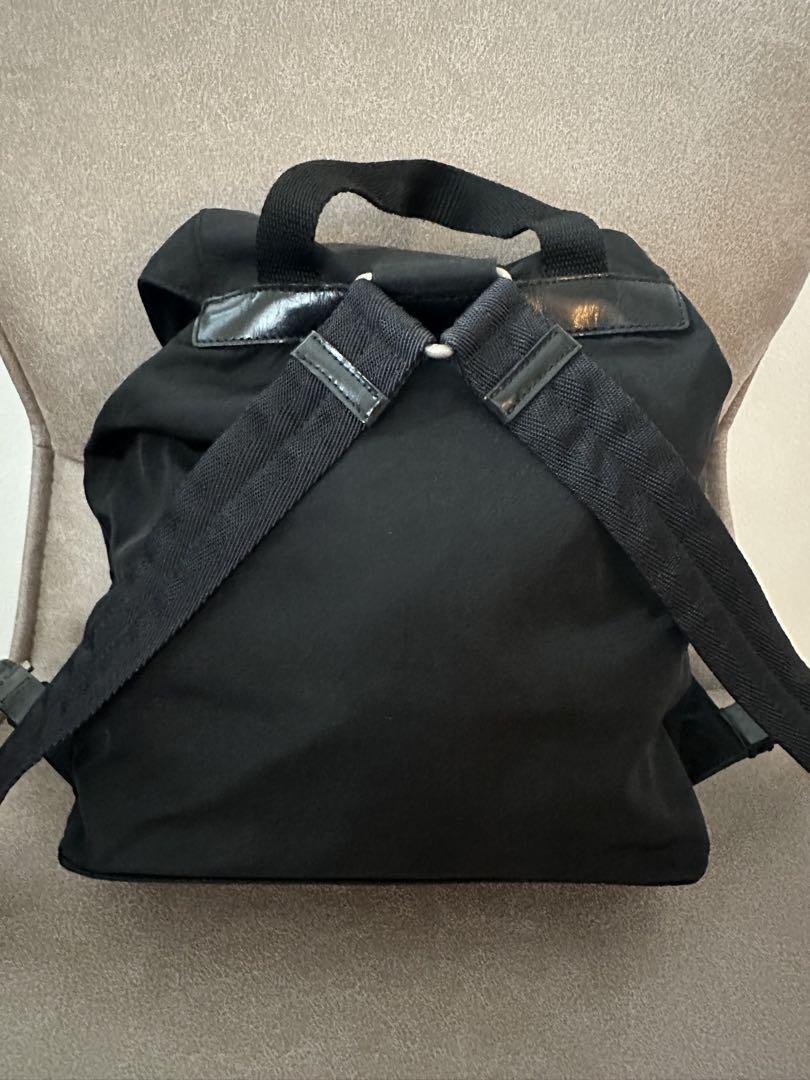 良品】PRADA プラダ リュック ブラック 黒 ナイロン 三角ロゴ