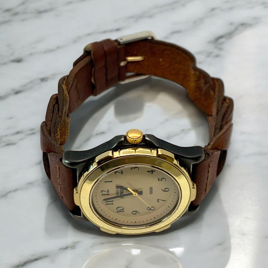 M439❀希少レア TIMEX インディゴ 腕時計 ゴールド ブラック