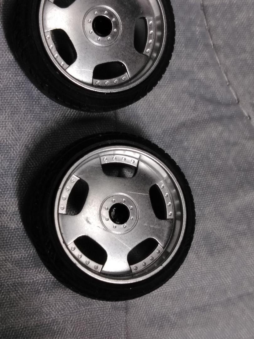 希少 極タイヤ付き 1/24 プラモ用 ユーロラインタイプ 18インチ ホイール