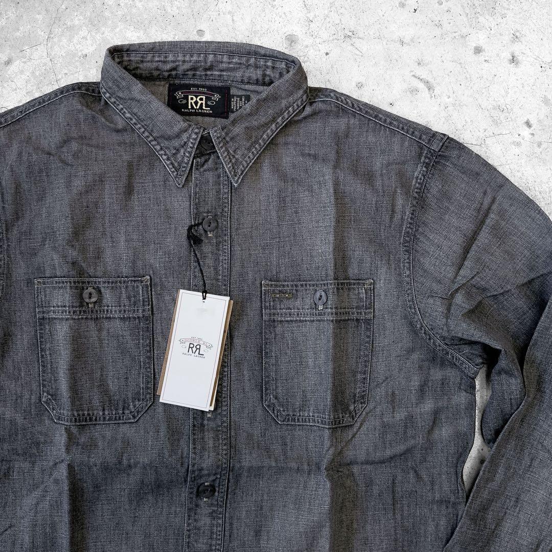 M 新品 RRL デニムシャツ キムタク グランメゾン東京 パリ 木村拓哉 長袖 S 新品 RRL デニムシャツ キムタク グランメゾン東京 パリ 木村