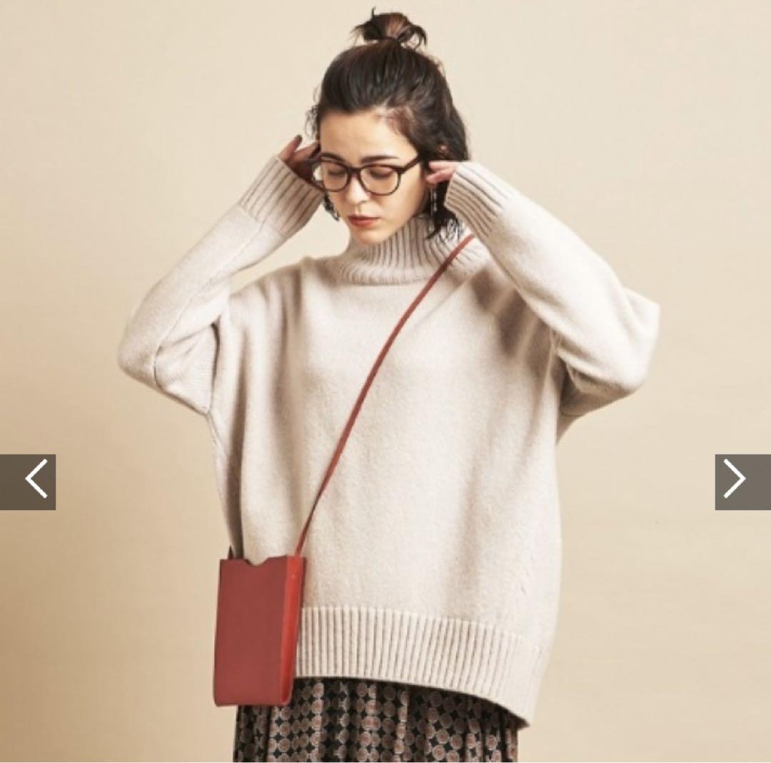 ☆SALE|公式通販| 完売品 BY∴ FINE WOOLワイドタートルネックニット