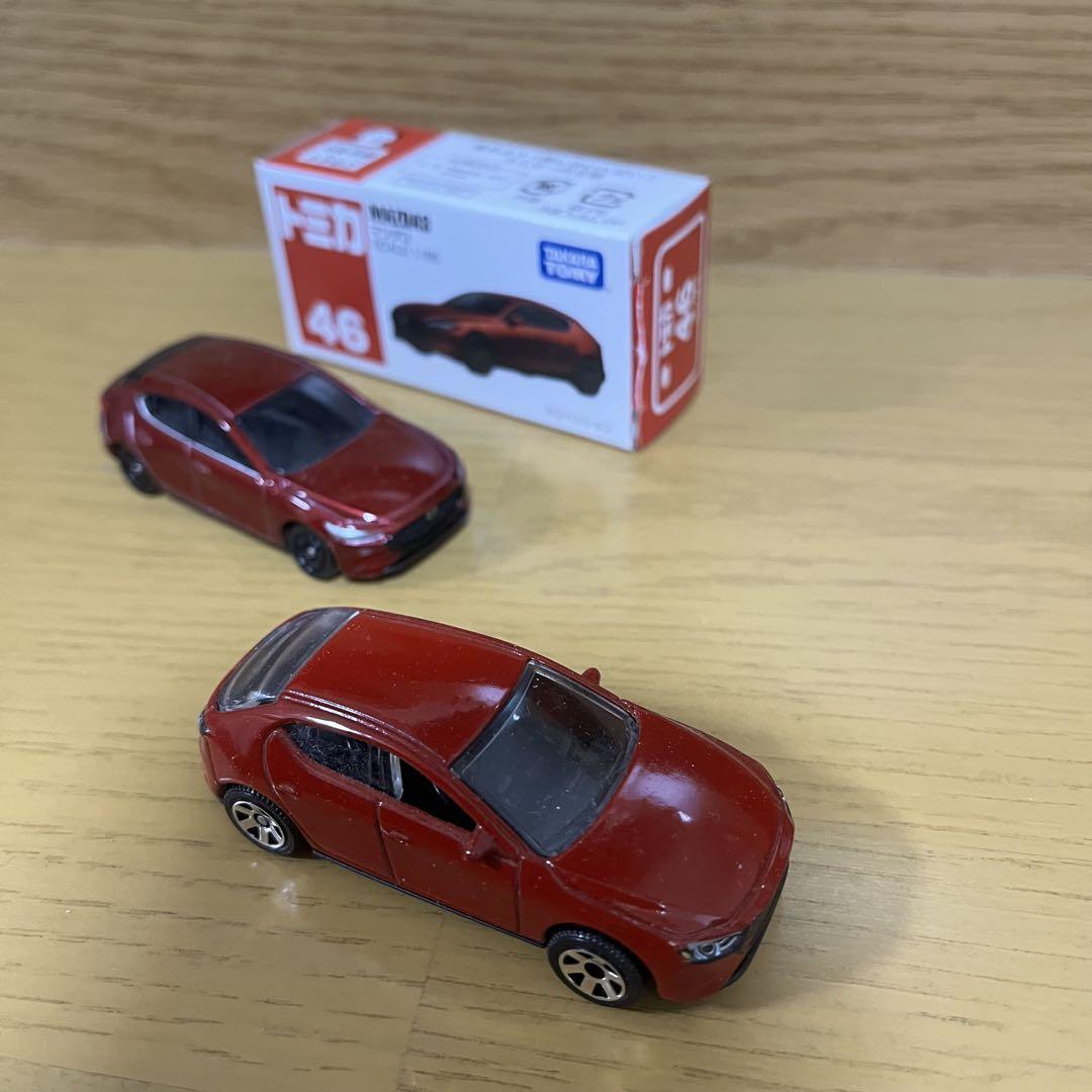 トミカ 46 MAZDA 3 赤 & マッチボックス 箱無しマツダ3 赤 セット トミカ 46 MAZDA 3 赤 & マッチボックス 箱無しマツダ3 赤 セット