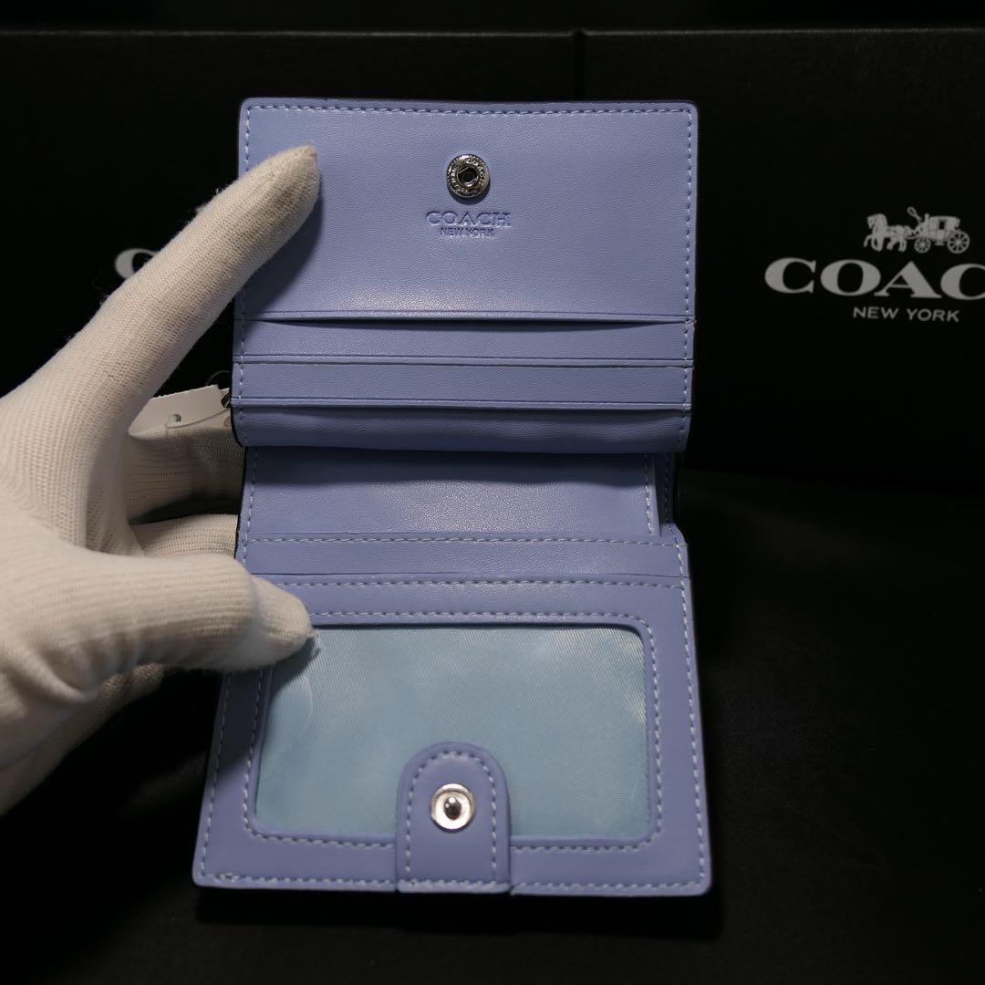 コーチ 財布 二つ折り モノグラム COACH CC921 黒 アニマル柄