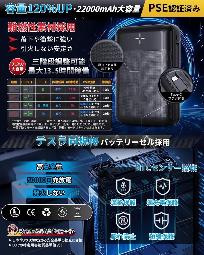 [空調水冷服] ペルチェ ベスト 2025最新型 フリーサイズ