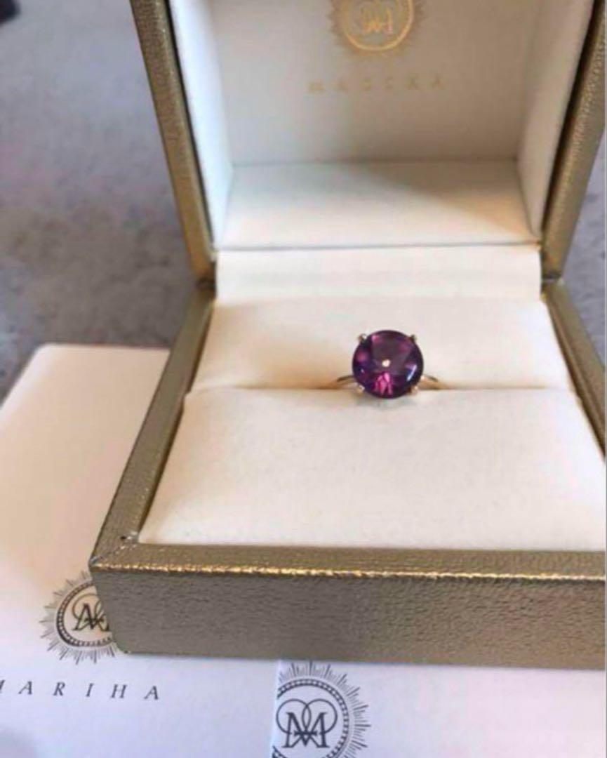 MARIHA アメジスト リング 約8mm MARIHA(マリハ) Organic Gems リング アメシスト S K18 天然石