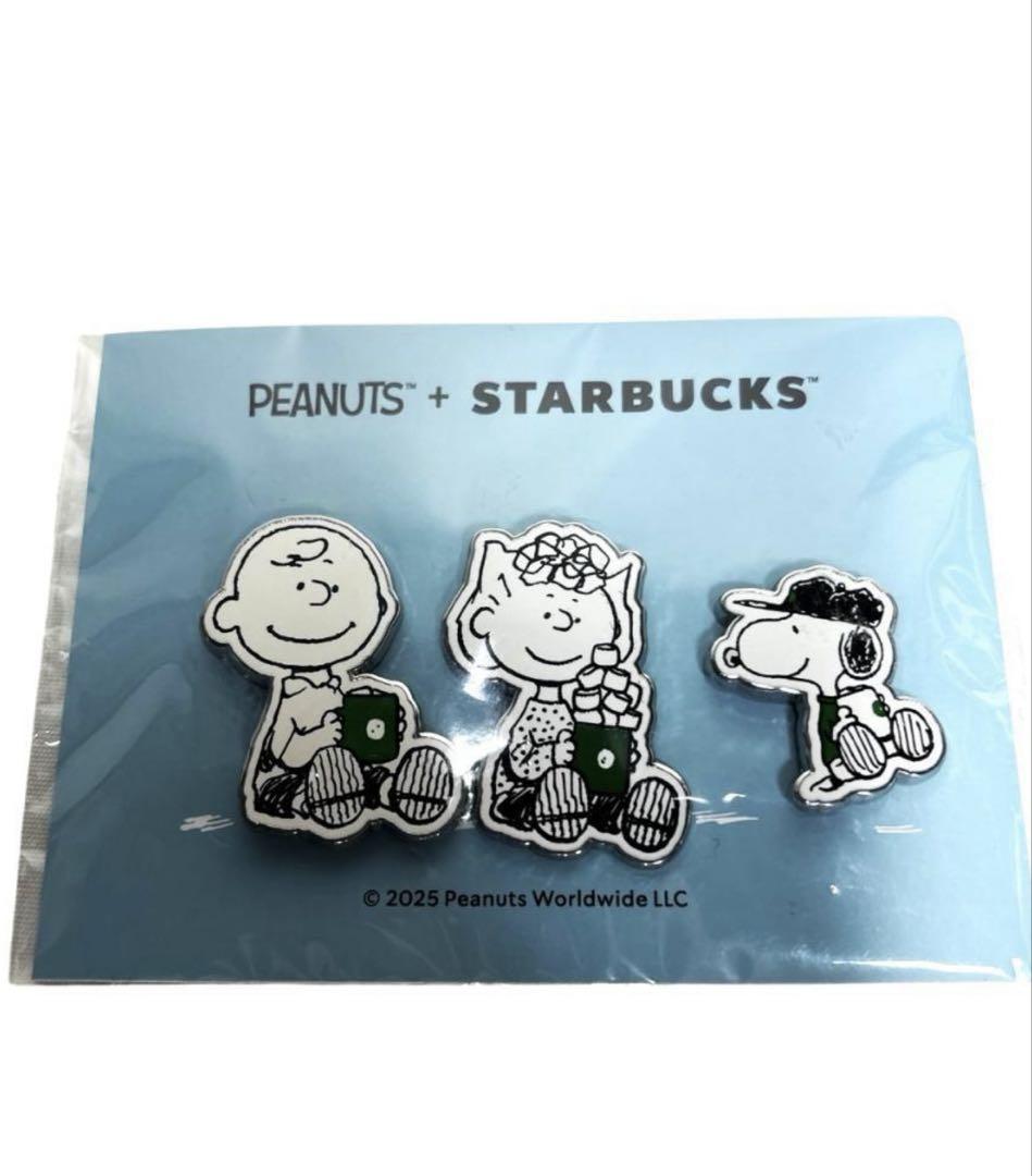 スタバ　スヌーピー　ピンバッジ　海外限定　2点 スターバックス PEANUTS スヌーピー ピンバッジ グリーン スタバ