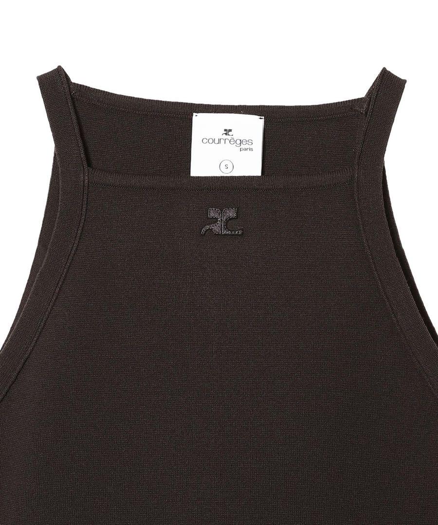 Courrèges Neckline Milano Knit Tank Top