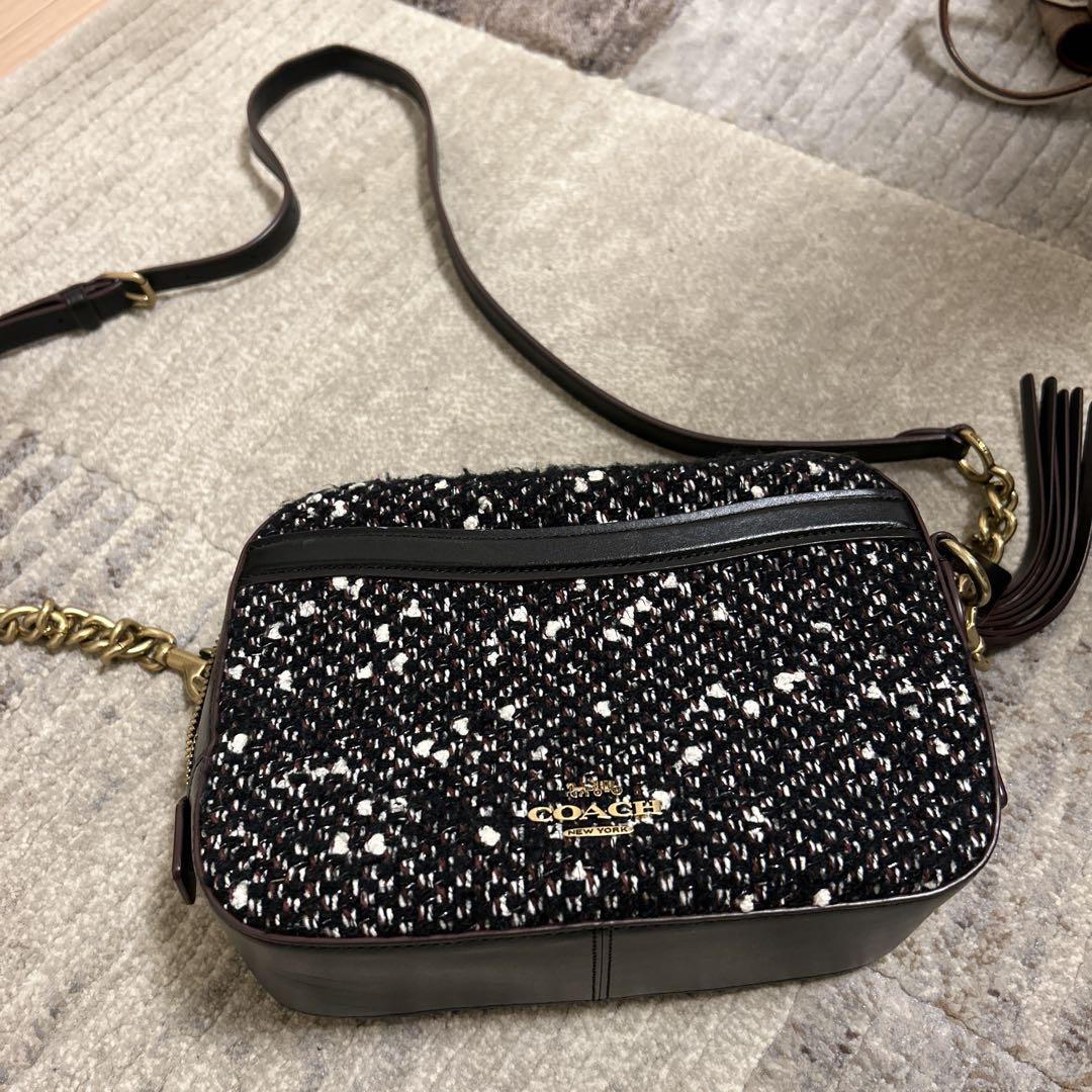 coachショルダーバッグ ブラック/ホワイトと肩掛けバック2点セット