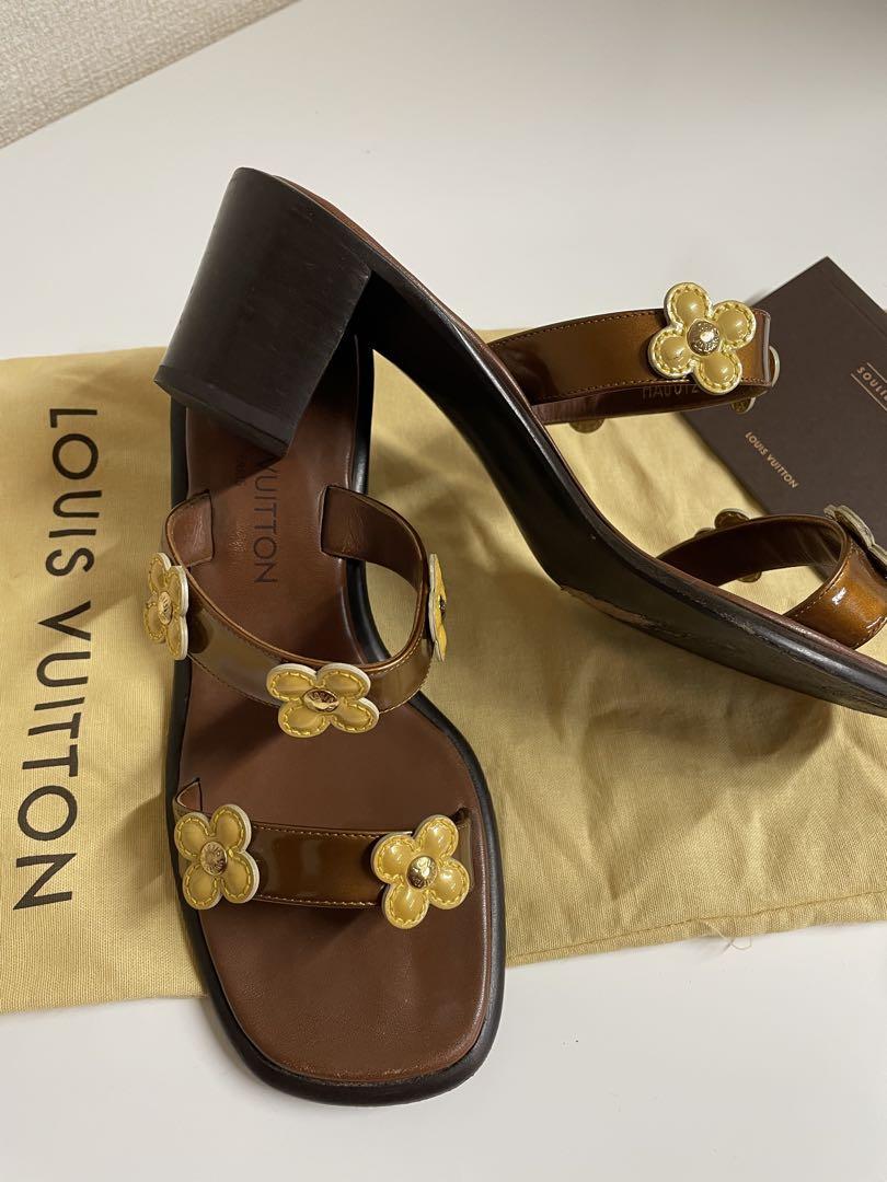 【ちーちゃん】Louis Vuitton　ルイヴィトン　フラワー　サンダル LOUIS VUITTON ルイヴィトン サンダル モノグラムフラワー0208