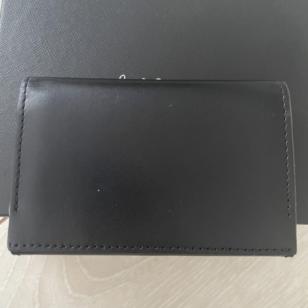 極美品！ポールスミス　名刺入れ　マルチストライプ　ブラック