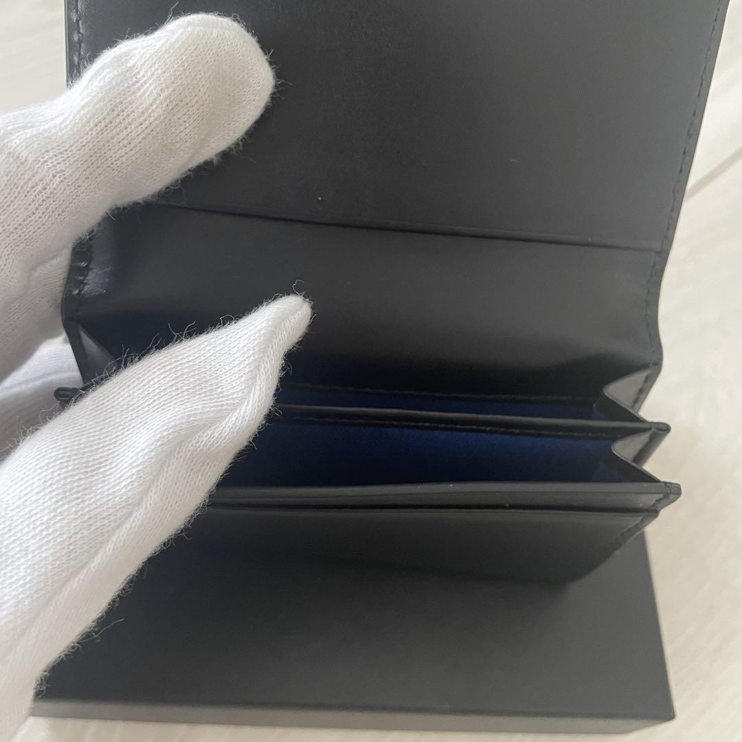極美品！ポールスミス　名刺入れ　マルチストライプ　ブラック