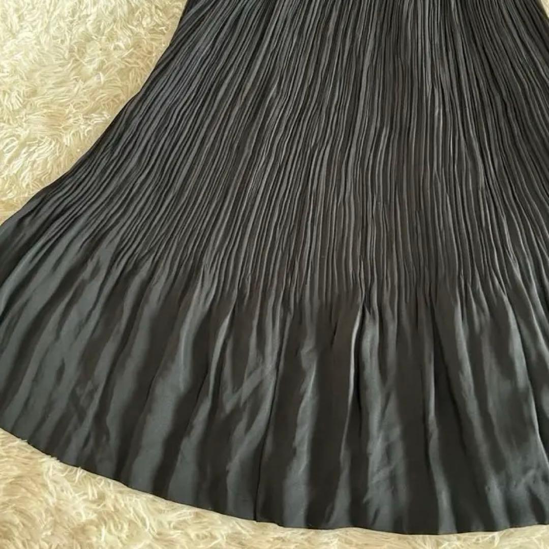 マダムニコル ミツヒロマツダ プリーツロングスカート 黒 マダムニコル ミツヒロマツダ プリーツロングスカート 黒