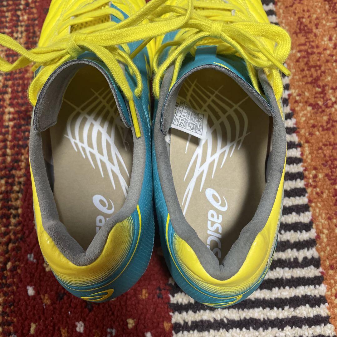あゆみ 美品25㌢ asics アシックス DS LIGHT 2 イエロー