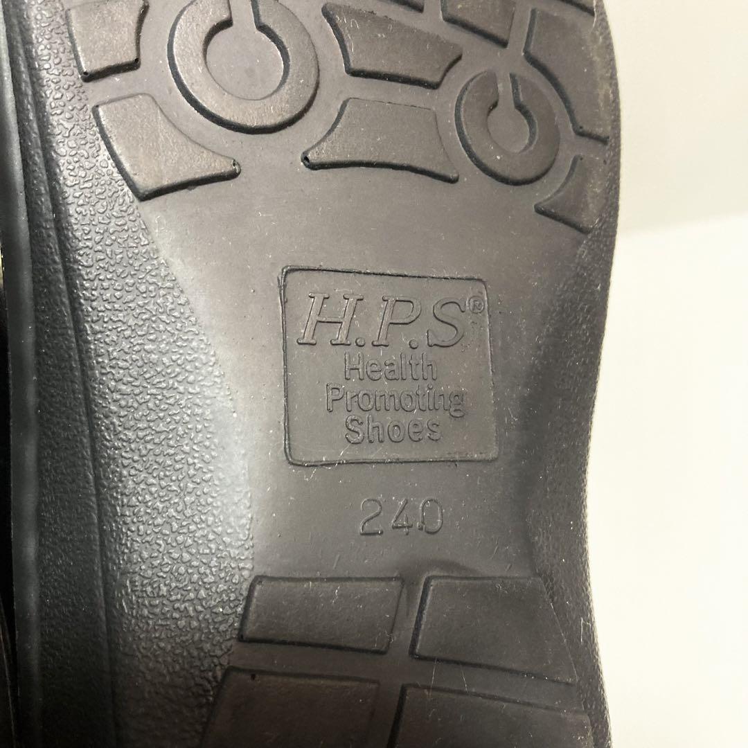 美品　H.P.S サンダル　黒　24 外反拇趾　コンフォート　ストラップ　靴