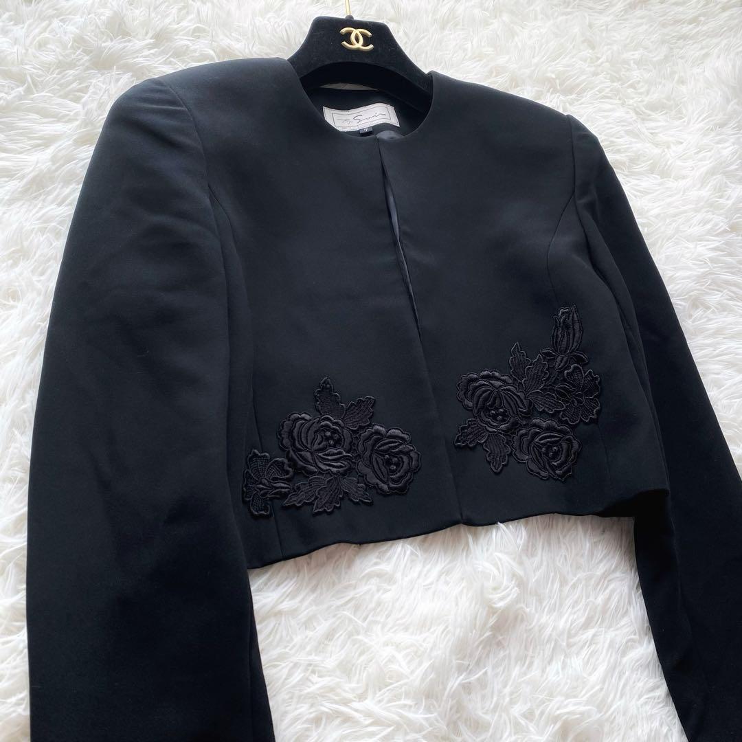 東京ソワール花柄ジャケットワンピース喪服礼服7号