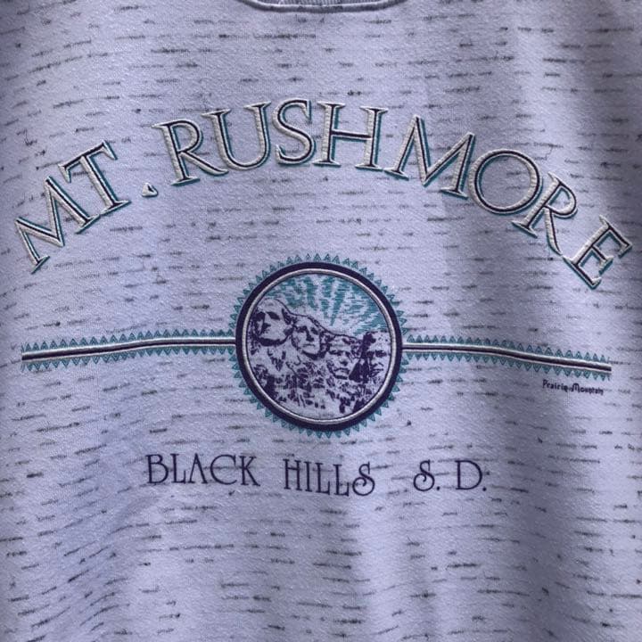 70s USA製 PRAIRIE MOUNTAIN ビンテージ スウェット 霜降 70s USA製 PRAIRIE MOUNTAIN ビンテージ スウェット 霜降