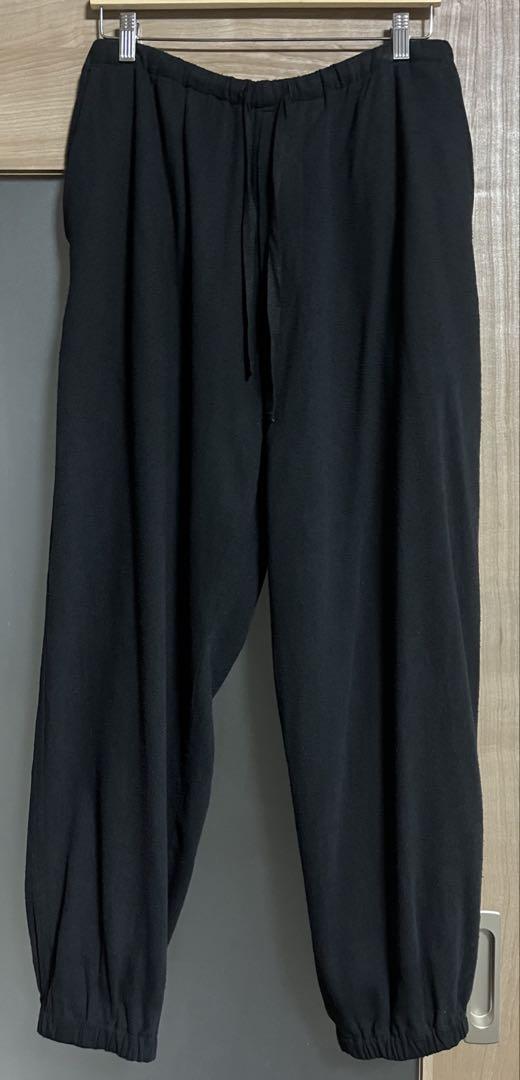COMOLI 24ss シルクネップ ドローストリングパンツ