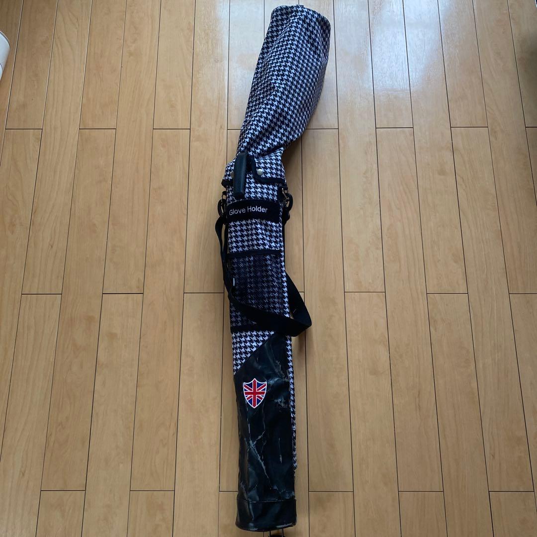 ハウンドトゥース ゴルフバッグ グローブホルダー付き