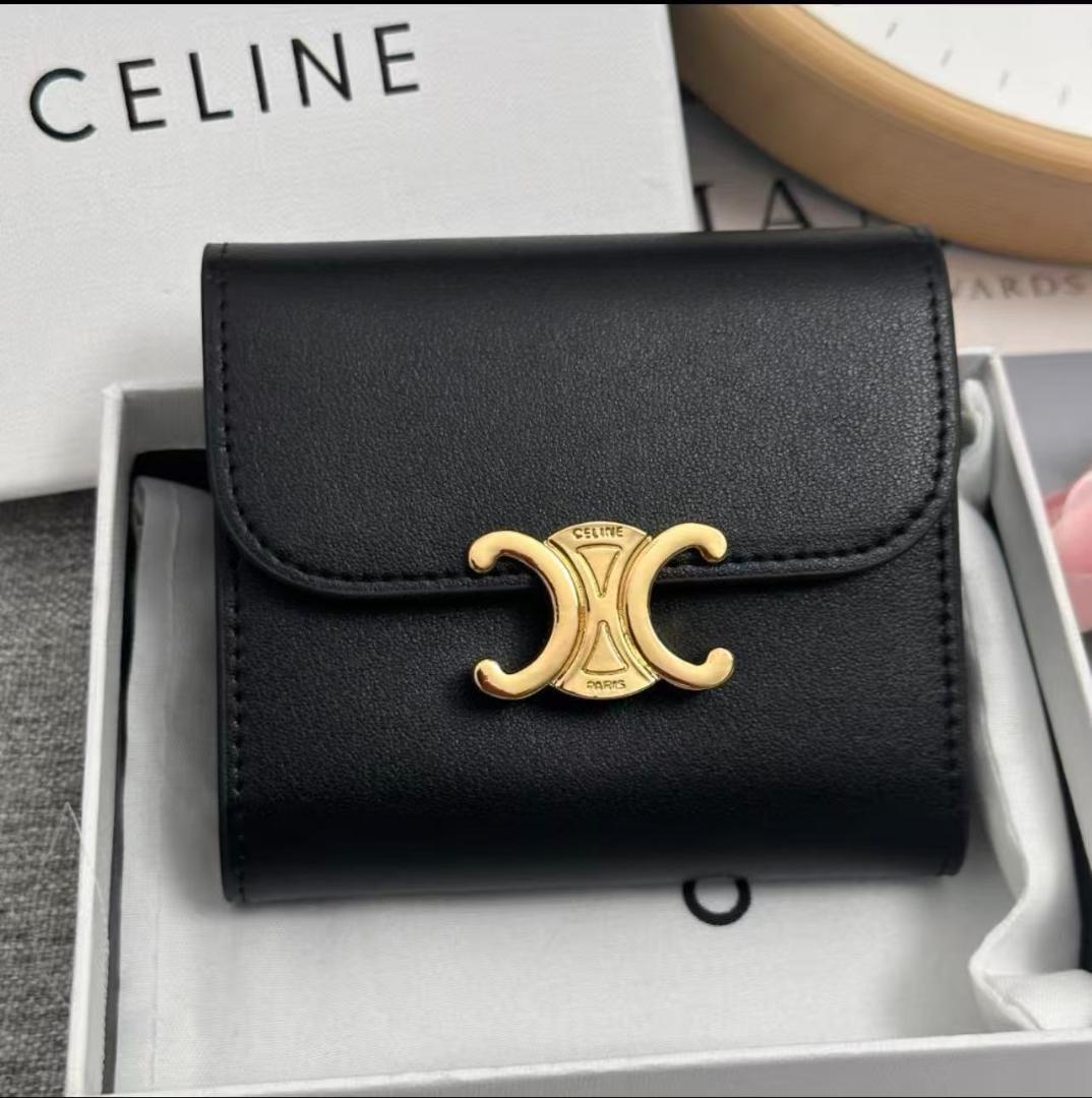 超大人気★セリ一又 グレ一三っ折り財布黑