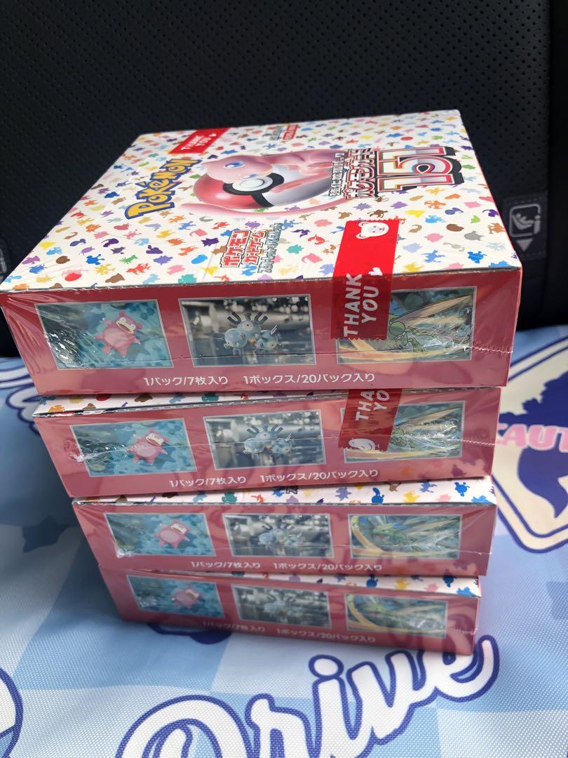ポケモンカード　151 4ボックス　シュリンク付き　新品未開封