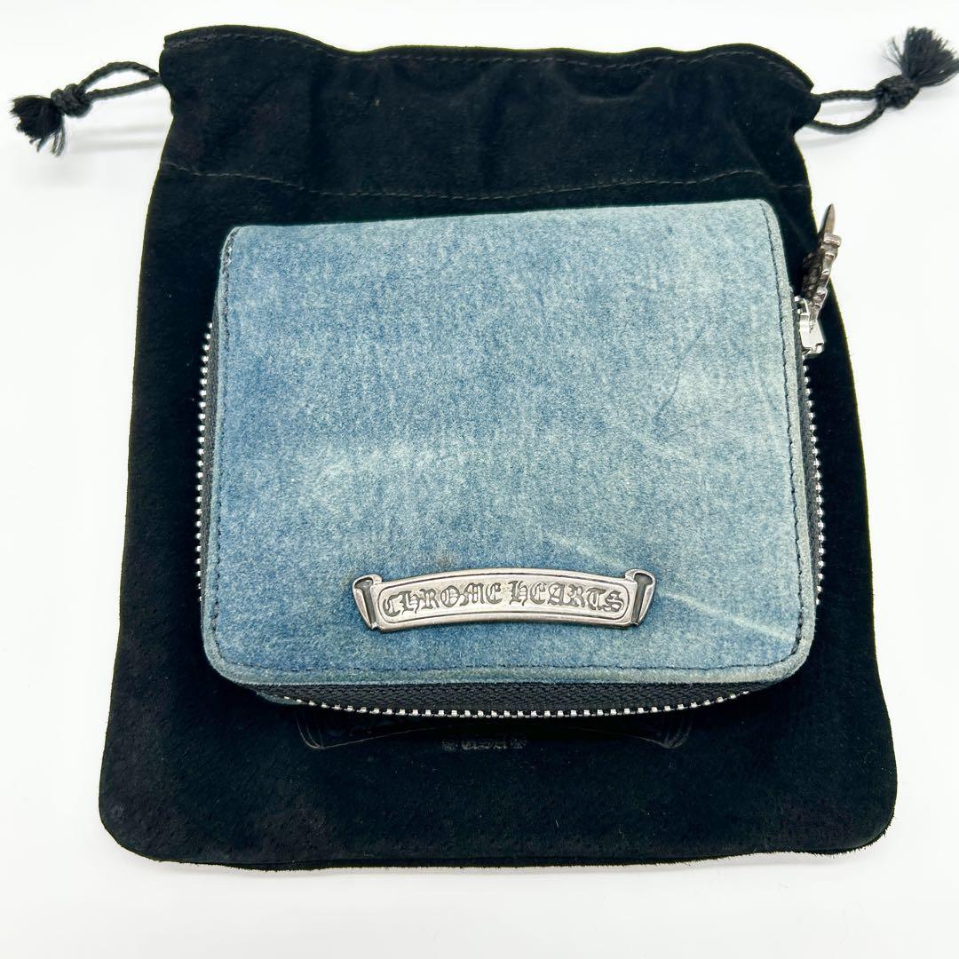 超希少 美品 CHROME HEARTS スクエア ジップビルウォレット 財布