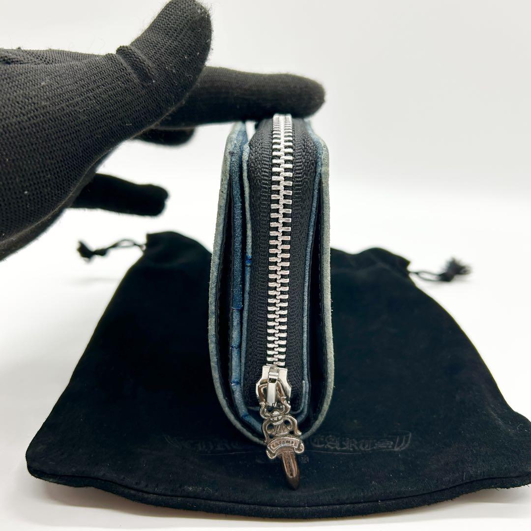 超希少 美品 CHROME HEARTS スクエア ジップビルウォレット 財布