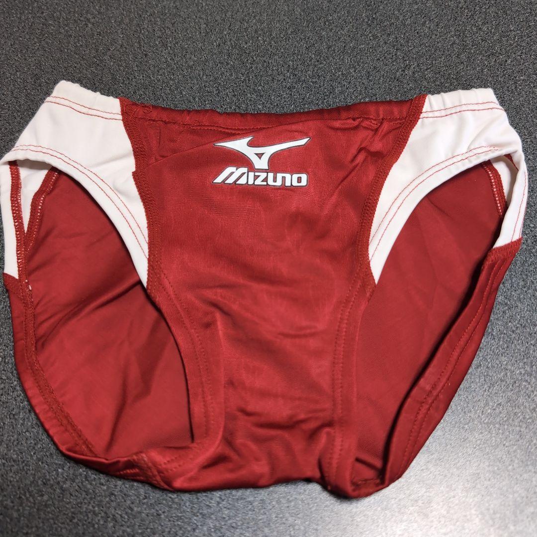 Mizuno 競泳水着 赤/白
