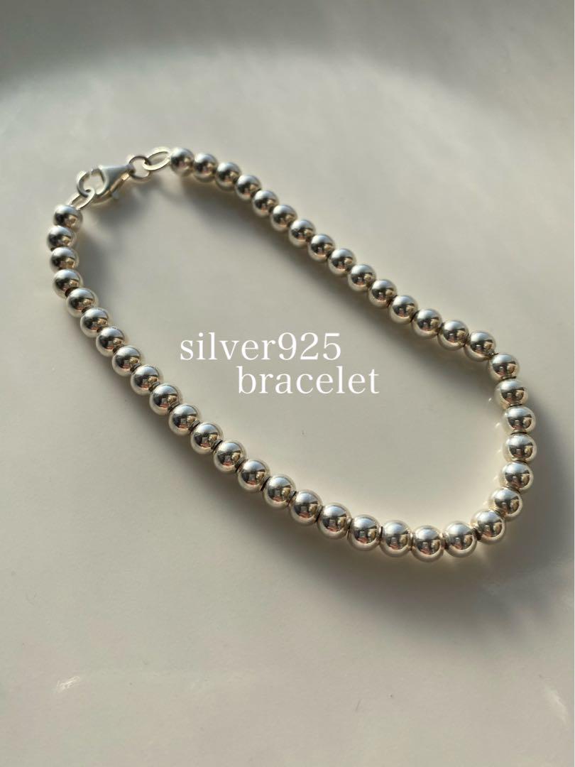 silver シルバー 925 ビーズ ブレスレット 19 20 21 21.5 silver シルバー 925 ビーズ ブレスレット 19 20 21 21.5
