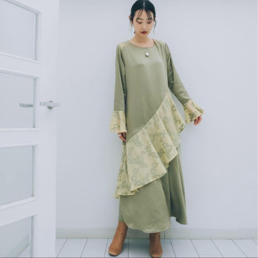 marte vintage Flower Flare Docking Dress