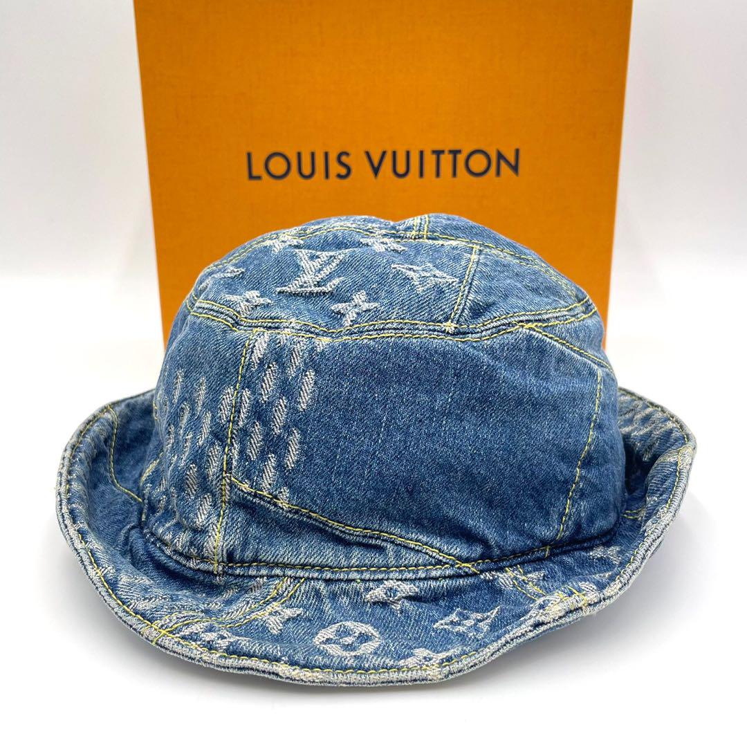 Louis Vuitton バケット ハット デニム NIGO モノグラム 帽子