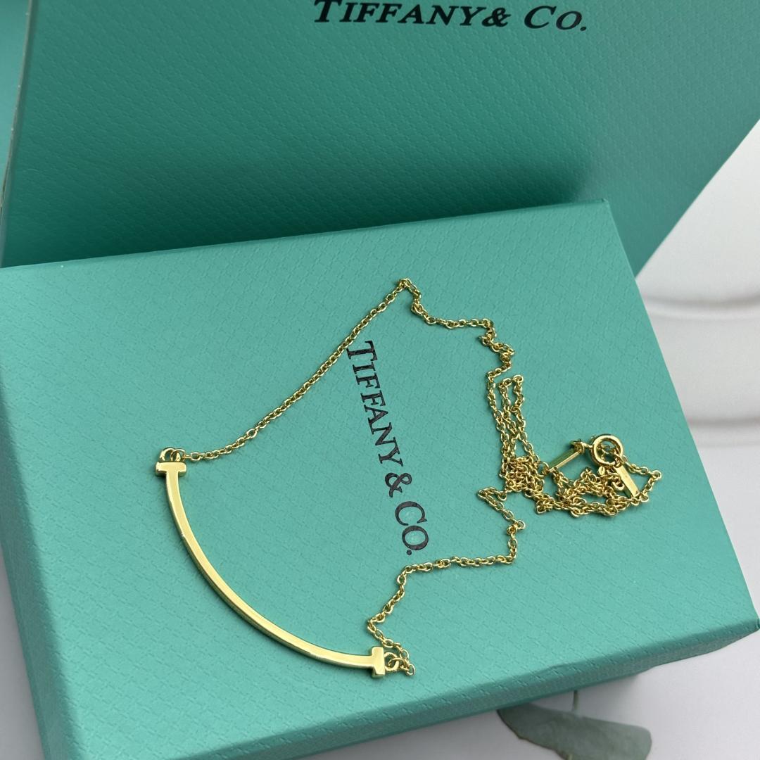 TIFFANY&Co. ティファニー カーブハート ネックレス K18イエロー