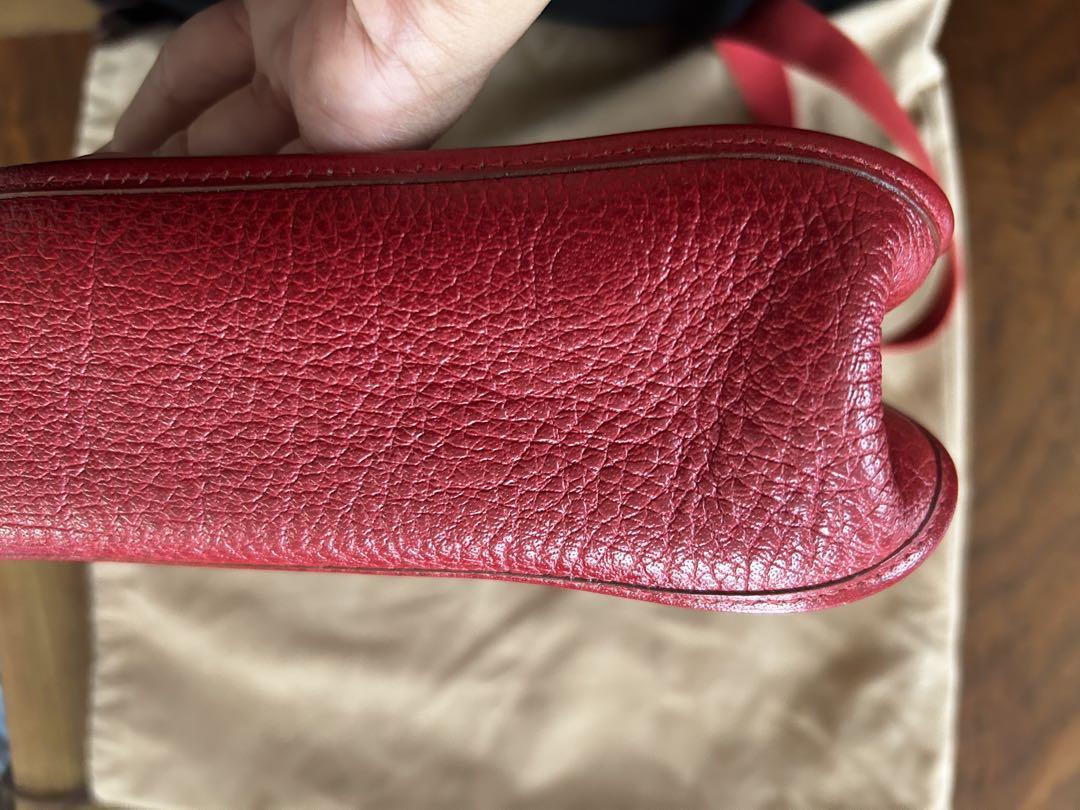 エルメス　ヴェスパ　レザー 赤