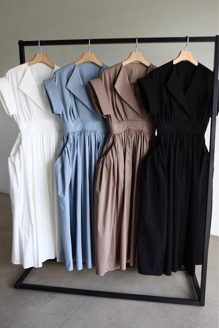 ワンピース ELENDEEK/ OPEN COLLAR SHIRT OP