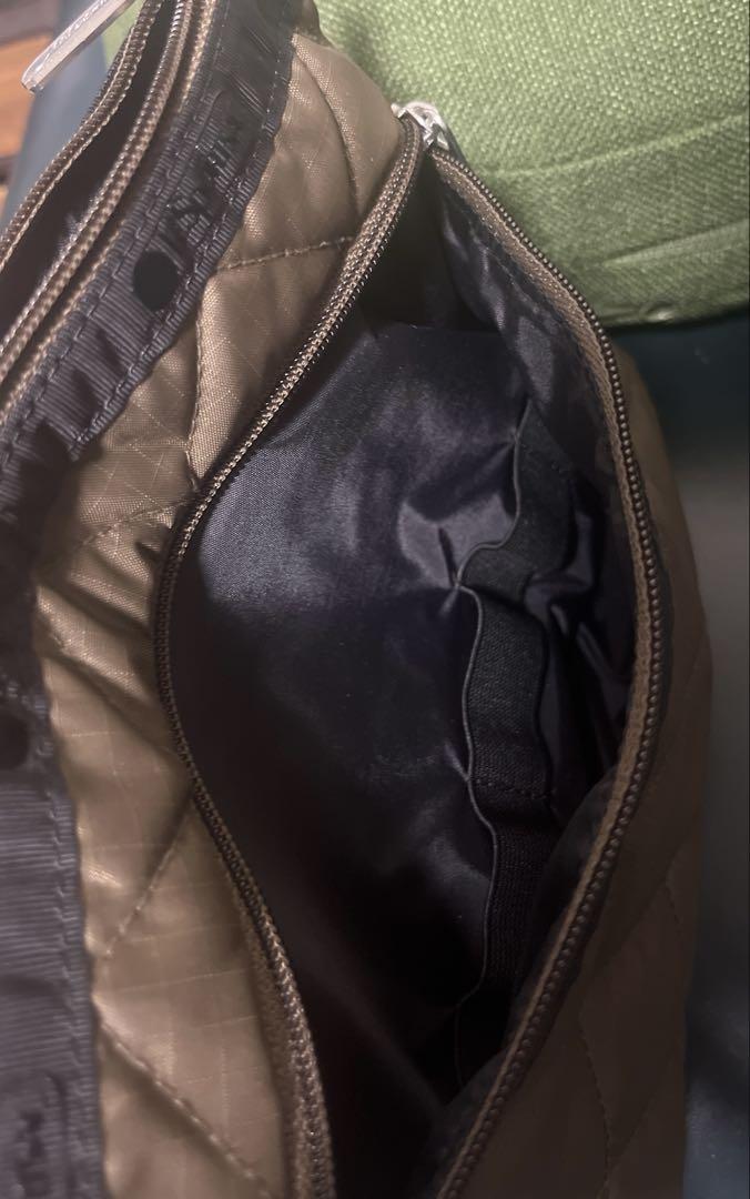 PERFECT COSME POUCH2トフィーブラウンキルトコスメティック