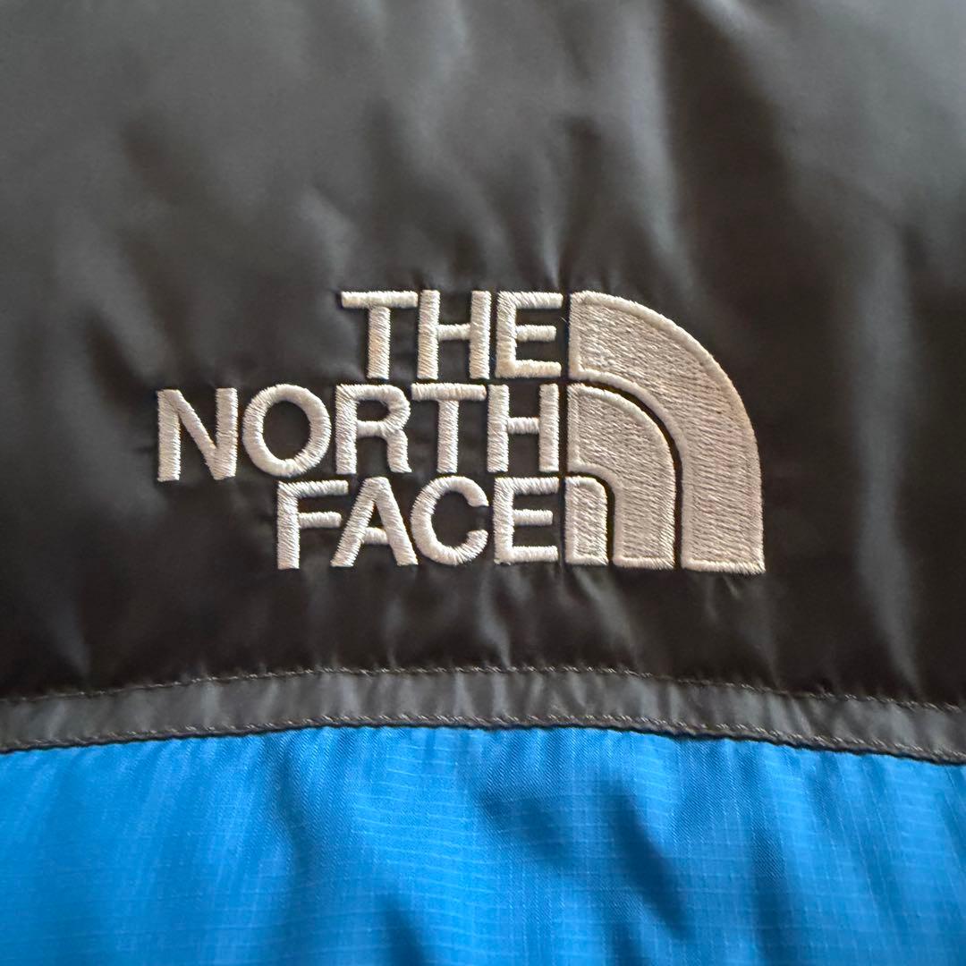 【極美品】【希少】ノースフェイス ダウンジャケット ヌプシ センターロゴ 青 S 【極美品】【希少】ノースフェイス ダウンジャケット ヌプシ センターロゴ 青 S